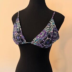 Arizona Jean Company Purple Patterned Bikini